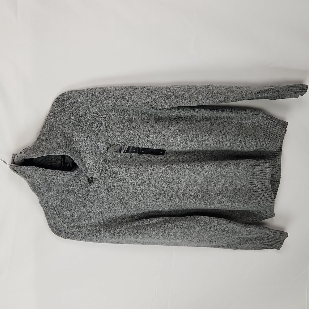 Banana Republic x Repreve Gray Shawl Collar Button Sweater Men Large Grandpa NWT